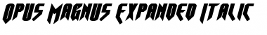 Download Opus Magnus Expanded Italic Font Download Opus Magnus Expanded Italic Font
