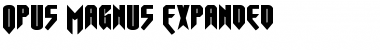 Download Opus Magnus Expanded Font Download Opus Magnus Expanded Font