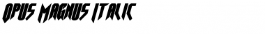 Download Opus Magnus Italic Font Download Opus Magnus Italic Font