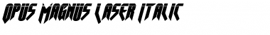 Download Opus Magnus Laser Italic Font Download Opus Magnus Laser Italic Font