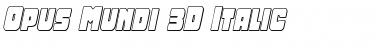 Download Opus Mundi 3D Italic Italic Font