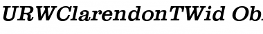 Download URWClarendonTWid Oblique Font