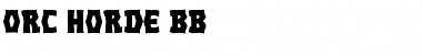 Download Orc Horde BB Font