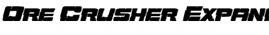 Download Ore Crusher Expanded Italic Font