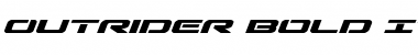 Download Outrider Bold Italic Font