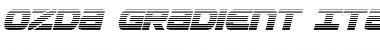 Download Ozda Gradient Italic Font