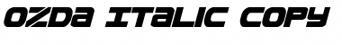Download Ozda Italic Font