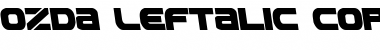Download Ozda Leftalic Font