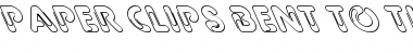 Download Paper Clips Bent to the Left Font Download Paper Clips Bent to the Left Font
