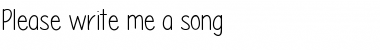 Download Pleasewritemeasong Font