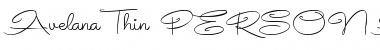 Download Avelana Thin PERSONAL USE Font Download Avelana Thin PERSONAL USE Font