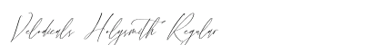 Velodicals Holysmith Regular - OpenType