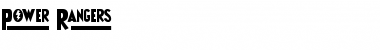 Download Power Rangers Font