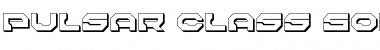 Download Pulsar Class Solid 3D Font