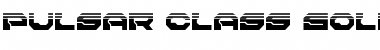 Download Pulsar Class Solid Halftone Font