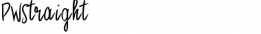 Download PWStraight Font Download PWStraight Font
