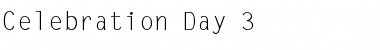 Download Celebration Day 3 Regular Font