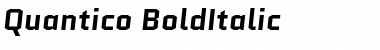 Download Quantico Bold Italic Font