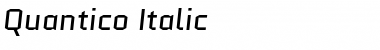 Download Quantico Italic Font