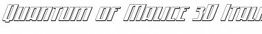 Download Quantum of Malice 3D Italic Italic Font