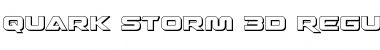 Download Quark Storm 3D Font