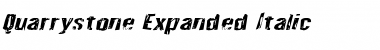 Download Quarrystone Expanded Italic Expanded Italic Font