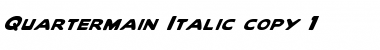 Download Quartermain Italic Font