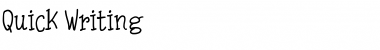Download Quick Writing Font