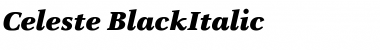 Download Celeste-BlackItalic Italic Font