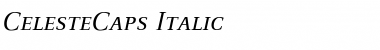 Download CelesteCaps Italic Font