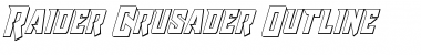 Download Raider Crusader Outline Outline Font
