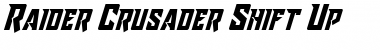 Download Raider Crusader Shift Up Regular Font