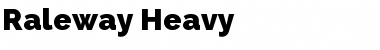 Download Raleway Heavy Font