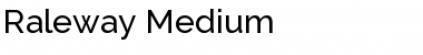 Download Raleway Medium Font