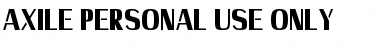 Download Axile - Personal Use Only Font