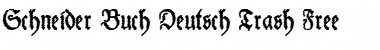 Download Schneider Buch Deutsch Trash Free Regular Font