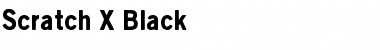 Download Scratch X Black Regular Font