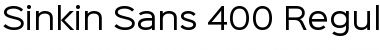 Download Sinkin Sans 400 Regular 400 Regular Font