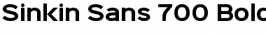 Download Sinkin Sans 700 Bold 700 Bold Font