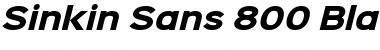 Download Sinkin Sans 800 Black Italic 800 Black Italic Font