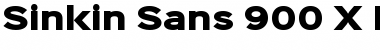 Download Sinkin Sans 900 X Black 900 X Black Font