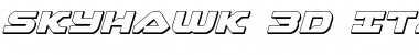 Download Skyhawk 3D Italic Italic Font