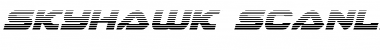 Download Skyhawk Scanlines Italic Italic Font