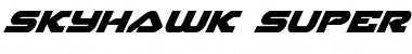 Download Skyhawk Super-Italic Italic Font