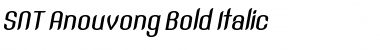 Download SNT Anouvong Bold Italic Font
