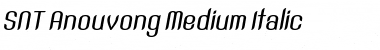 Download SNT Anouvong Medium Italic Font
