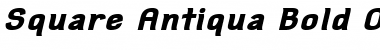 Download Square Antiqua Bold Oblique Font