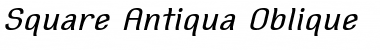 Download Square Antiqua Oblique Font