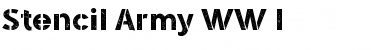 Download Stencil Army WW I Regular Font