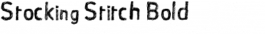 Download Stocking Stitch Bold Font